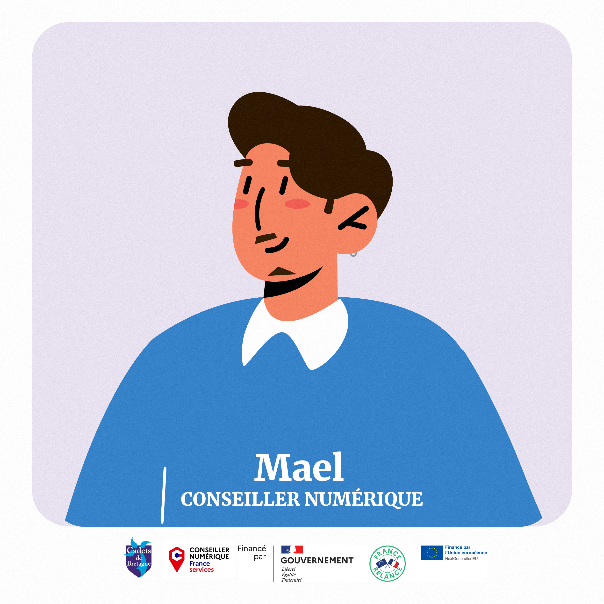 Mael, un conseiller numérique parmi les sportifs