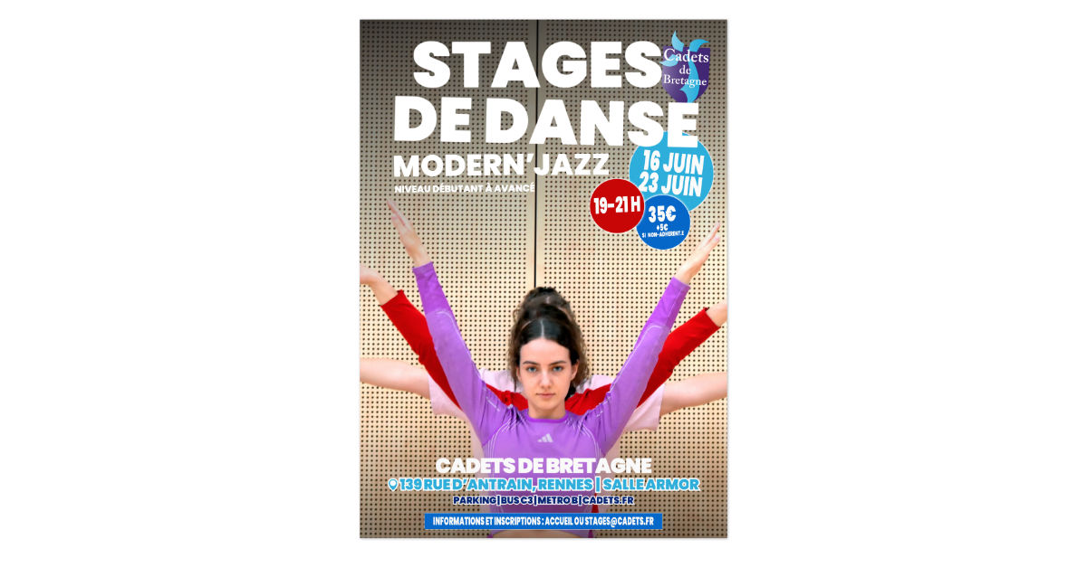 Stages de danse Modern’Jazz