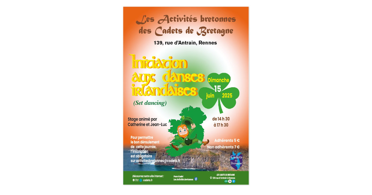 Initiations aux danses irlandaise