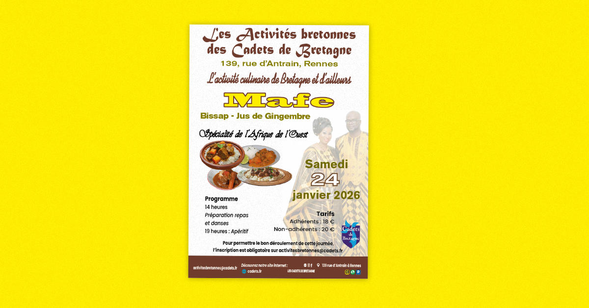 Activités culinaires Mafé et danses bretonnes